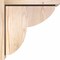 Ekena Millwork Crestline Smooth Corbel w/Backplate, Douglas Fir, 7 1/2"W x 14"D x 14"H COR08X14X14CRE01SDF - alternate 3